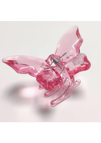 6 cm Şeffaf Renkli Mandal Toka 1 Adet