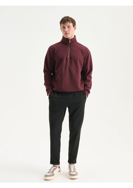 Lcw Yeni Artı Yeni Sezon Fermuarlı Dik Yaka Erkek Kalın Sweatshirt fiyatları