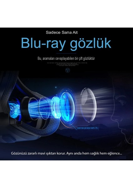 MYT09 Shinecon SC-G02ED 3D Sanal Gerçeklik Gözlüğü - Siyah