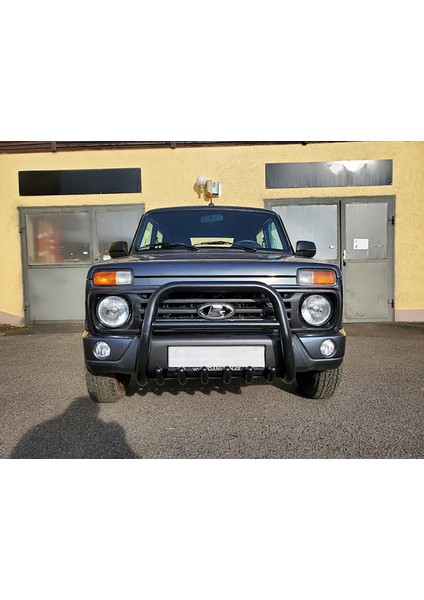 Lada Niva (2003-2009) Ön Koruma - Bull Bar- Ara Borulu - Karterli - Bream A - Siyah