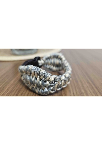 19 cm Ayarlanabilir Tokalı Paraşüt Ipi Bileklik - Outdoor Survival Bilekliği