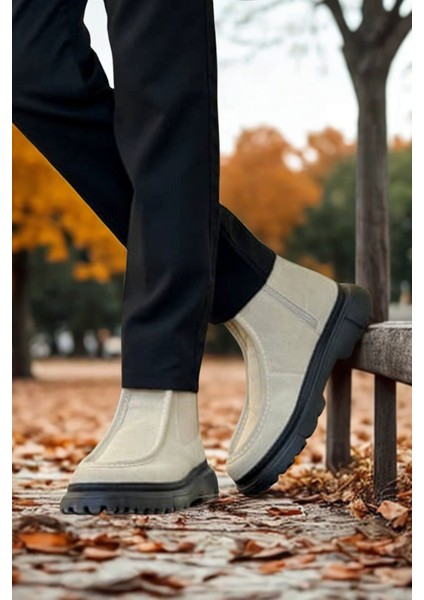 Erkek Kum Süet Lastikli Bot MN2433