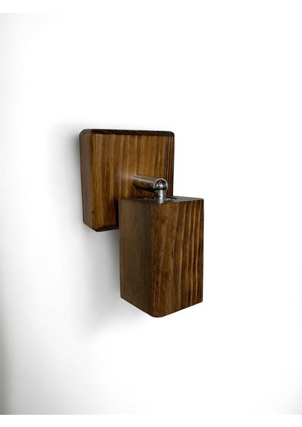 Duvar Aplik 360° Dönebilen Silindir Yansıtma Tasarımlı Tek Yönlü Ahşap Salon Hol Cafe Otel Aplik fiyatları