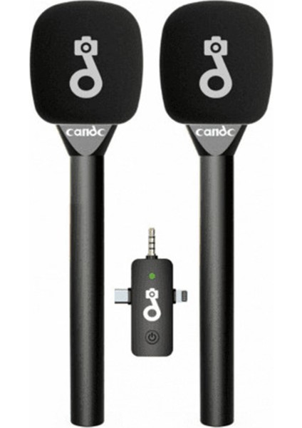 Çift Mikrofonlu Profosyonel Kablosuz Yüksek Kaliteli Ses Kaydı Röportaj Mikrofonu modelleri