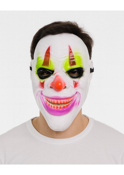 delirten gülüş palyaço temalı joker maskesi