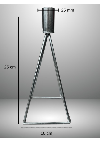 Gümüş Kaplama Piramit Mumluk Şamdan fırsatları