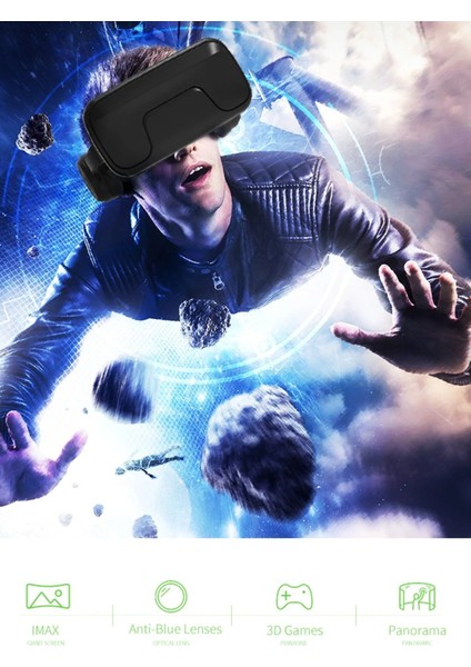 MYT09 Shinecon SC-G04EA 3D Sanal Gerçeklik Gözlüğü - Siyah