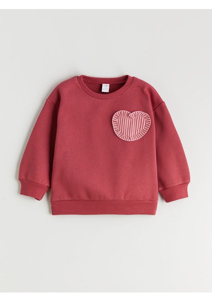 Lcw Yeni Yeni Sezon Bisiklet Yaka Kız Çocuk Sweatshirt