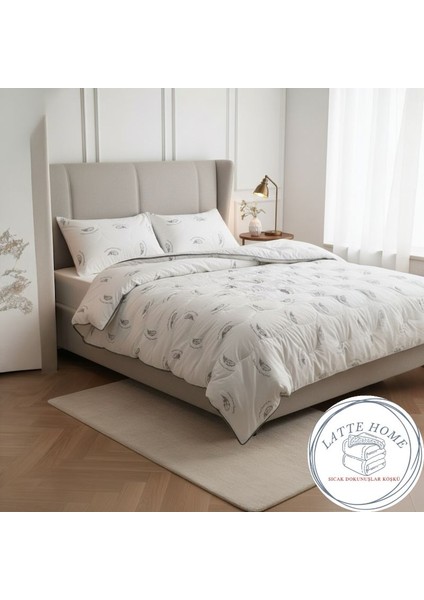 Kaz Tüyü Yastık 50x70 – Latte Home Premium Mix, 1000gr, Ultra Konfor & Doğal Dolgu