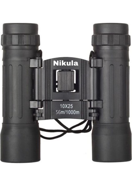 10X25 Av Dürbünü 56M/1000M Kauçuk Kaplama Siyah