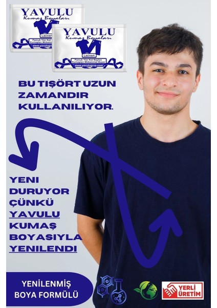 Siyah Kumaş Boyası / Tekstil Boyası / Giysi Boyası / Toz Kumaş Boyası 2 Adet modelleri
