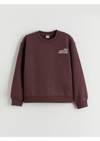 Lcw Yeni Yeni Sezon Bisiklet Yaka Kız Çocuk Sweatshirt modelleri