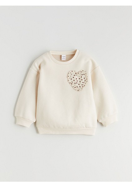 Lcw Yeni Yeni Sezon Bisiklet Yaka Kız Çocuk Sweatshirt