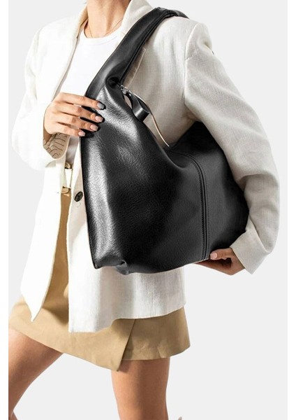 Suni Deri Büyük Boy Omuz Çantası LD621