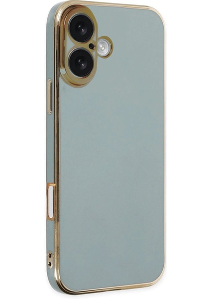 MYT09 iPhone 16 Kılıf Volet Silikon - Açık Yeşil