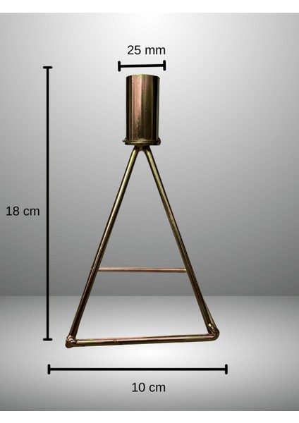 Gökkuşağı Kaplama Piramit Mumluk Şamdan indirimleri