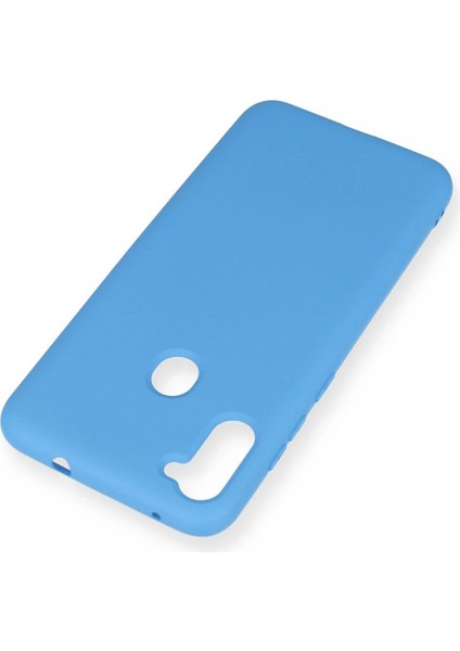 MYT09 Samsung Galaxy A11 Kılıf Nano Içi Kadife Silikon - Mavi modelleri