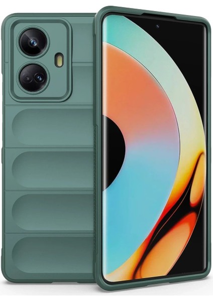 MYT09 Realme 10 Pro 5g Kılıf Optimum Silikon - Koyu Yeşil