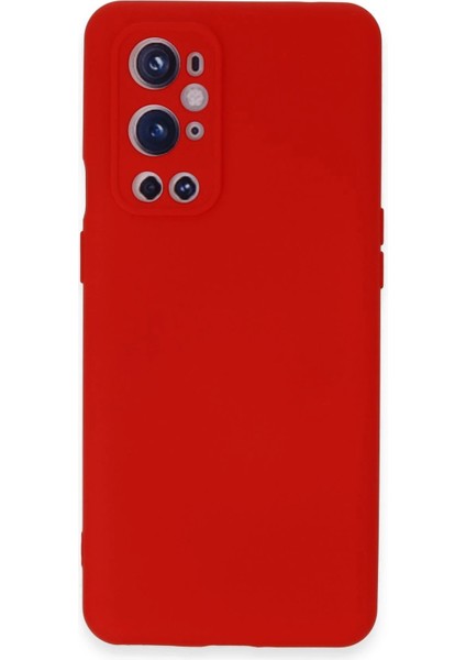 MYT09 One Plus 9 Pro Kılıf Nano Içi Kadife Silikon - Kırmızı