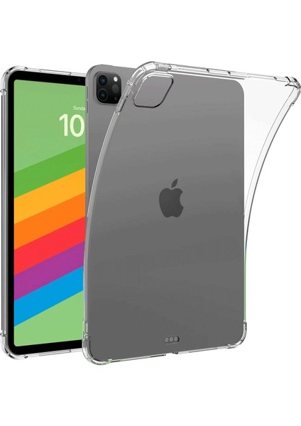 MYT09 iPad Pro 13 (2024) Kılıf Anti Shock Tablet Silikon - Şeffaf