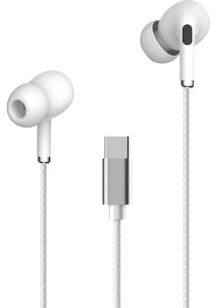 MYT09 INA16 Type-C Kablolu Kulak Içi Kulaklık - Beyaz