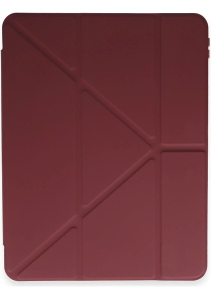 MYT09 Huawei Honor Pad 9 Kılıf Kalemlikli Mars Tablet Kılıfı - Mürdüm fiyatları