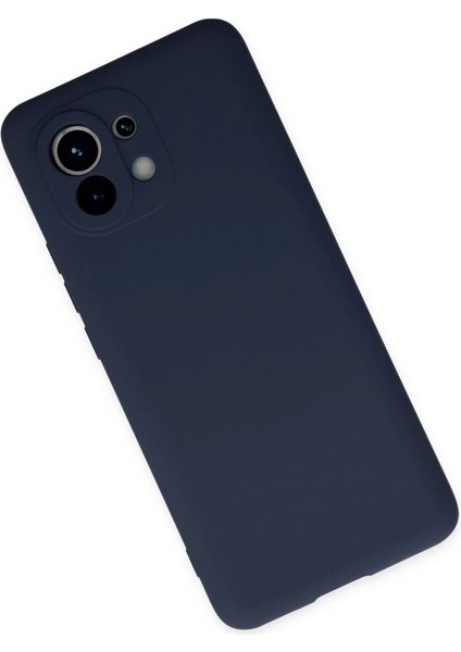 MYT09 Xiaomi Mi 11 Kılıf Nano Içi Kadife Silikon - Lacivert modelleri