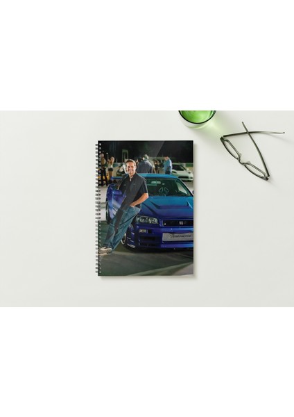 Hızlı ve Öfkeli A5 Metal Spiralli Çizgisiz Sert Kapak Hızlı ve Öfkeli Defter