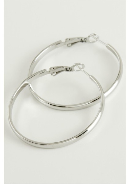 Lüks Çelik Halka Küpe 4,5 cm fiyatları