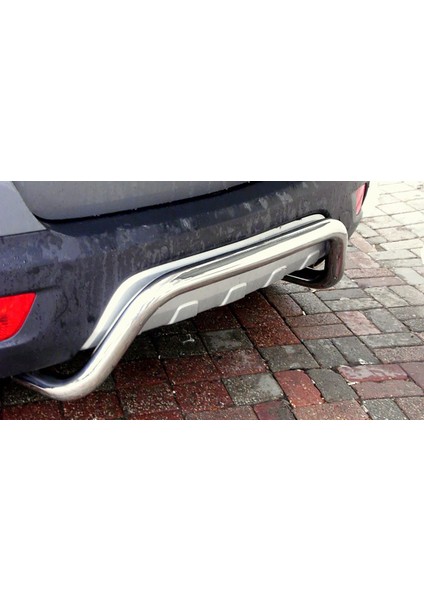 Opel Mokka 2012-2019 Arka U Koruma Barı - 60 - U Tipi Bükümlü - Guard Incambered B modelleri
