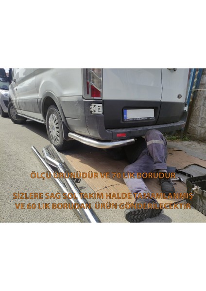 Ford Transıt 2014-2023 - Arka Köşe Koruma - Takım Halinde Gönderilecektir-L3- 60ø -Sıngle Straıght A fiyatları