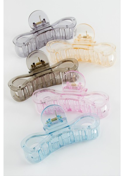 Sonsuzluk Şeffaf Renkli Mandal Toka 11 cm modelleri