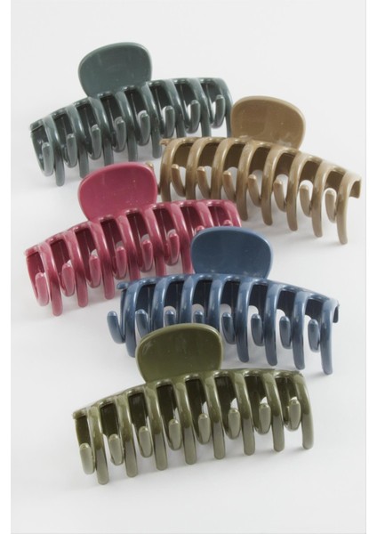 Düz Renkli Mandal Toka 8 cm