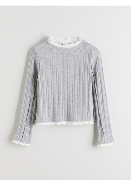 Lcw Yeni Dik Yaka Kız Çocuk Tişört