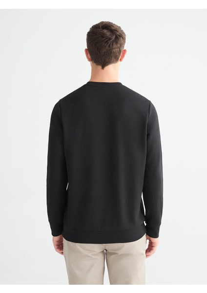 Lcw Yeni Yeni Sezon Bisiklet Yaka Baskılı Erkek Sweatshirt fırsatları