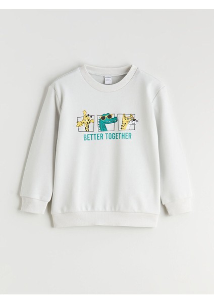 Lcw Yeni Hayvan Baskılı Erkek Çocuk Sweatshirt modelleri