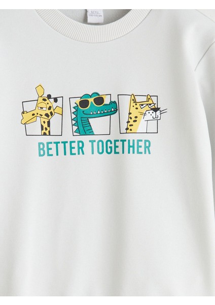 Lcw Yeni Hayvan Baskılı Erkek Çocuk Sweatshirt indirimleri