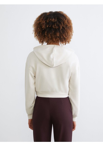 Lcw Yeni Yeni Sezon Kapüşonlu Kadın Fermuarlı Sweatshirt fırsatları