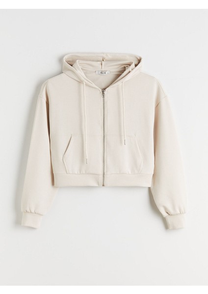 Lcw Yeni Yeni Sezon Kapüşonlu Kadın Fermuarlı Sweatshirt indirimleri