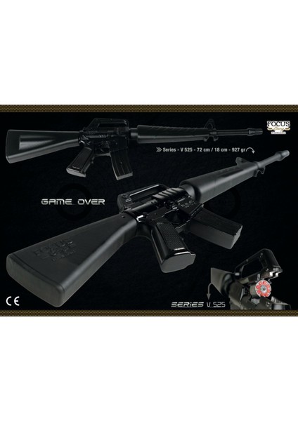 Mudo Focus Bang Kapsüllü Tüfek Siyah Metal V525(M16) fiyatları