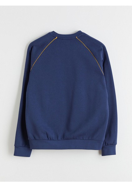 Lcw Yeni Bisiklet Yaka Real Madrid Baskılı Erkek Taraftar Sweatshirt