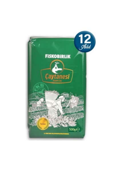 Çay Tenesi Çay Fiskobirlik 500GR. x 12 Adet