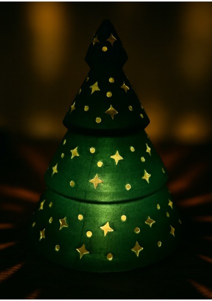 3D Baskı Işıklı Yılbaşı Ağacı Dekoru – Tek Adet – Pla Malzeme – LED Uyumlu – Yıldız Desenli – 15 cm – Yeşil / Kırmızı / Sarı / Turuncu Renk Seçenekli – Masaüstü & Vitrin Süsü fırsatları