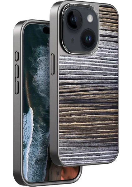 MYT09 iPhone 15 Wave Kapak - Sarı