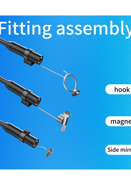 Endoskop Yılan Video Kamera Ios Uyumlu Led’li 10 Metre 7 mm Sert Kablo 2mp Full Hd indirimleri