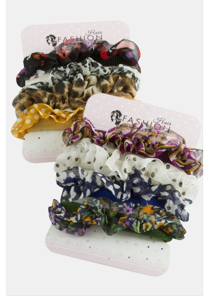 Fırfırlı Havlu Lastikli Toka 4 Adet