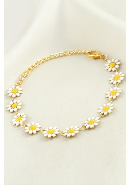 Papatya Mineli Bileklik