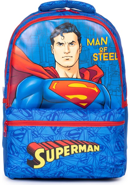 Lisanslı Superman Temalı Ilkokul Çantası