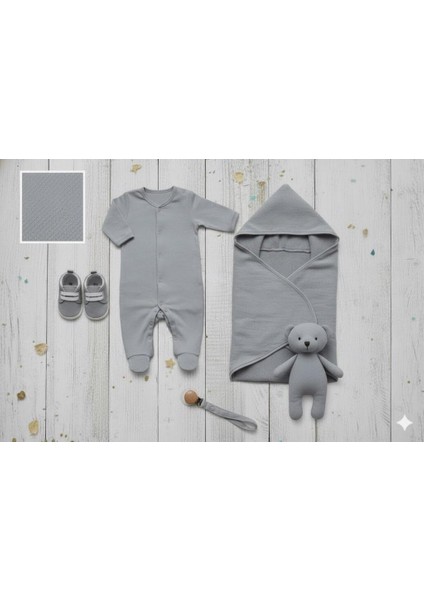 %100 Pamuk Kare Desenli Gri Müslin Kumaş 100*180 cm Metrelik Müslin Kumaş modelleri