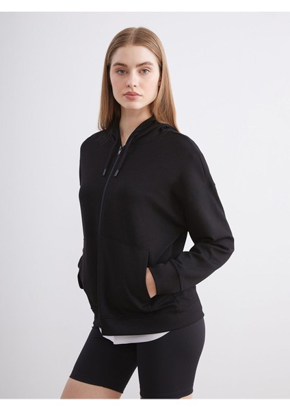 Lcw Yeni Cey Yeni Sezon Kapüşonlu Kadın Fermuarlı Sweatshirt